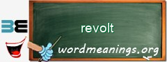 WordMeaning blackboard for revolt